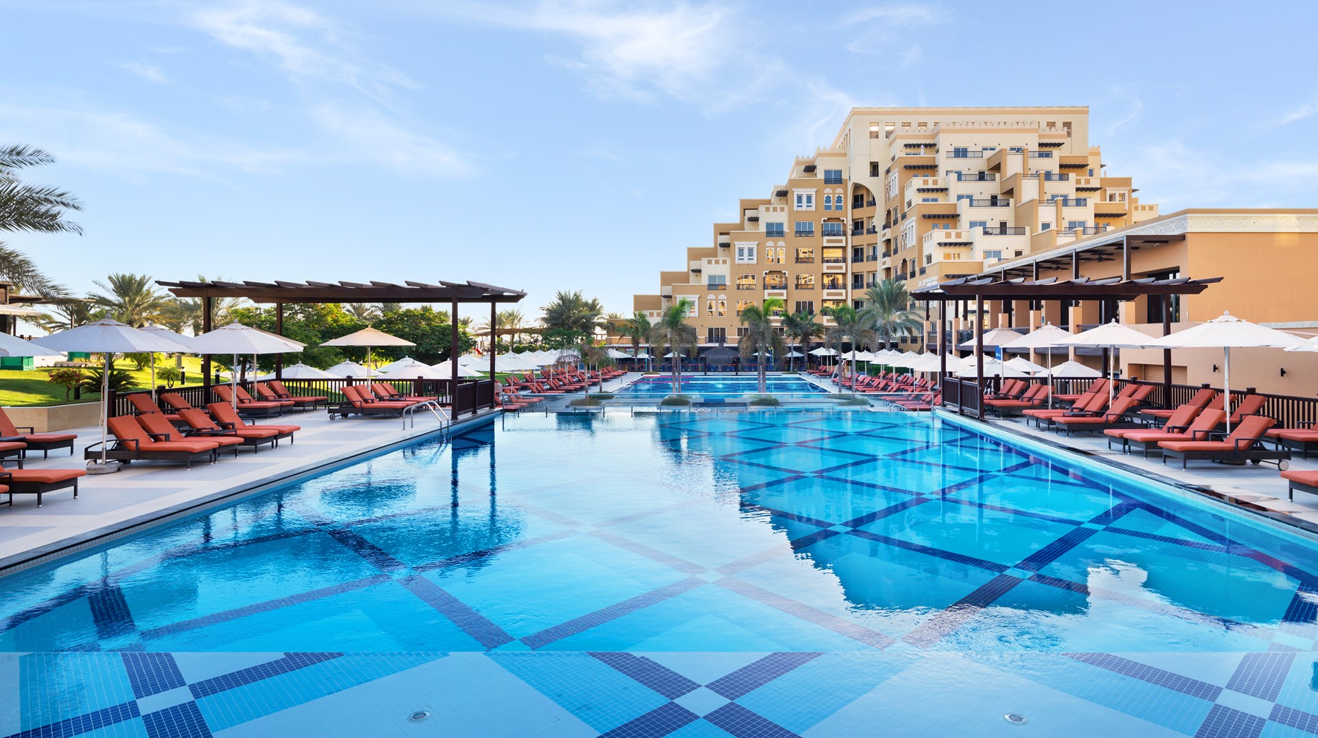 All inclusive hotel, recht op het strand van het schiereiland Al Marjan Rixos Bab Al Bahr